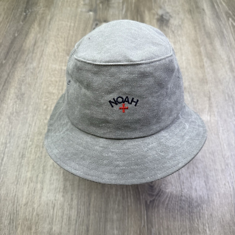 Noah NY Recycled Canvas Grey Crusher Bucket Hat Gray Small/ Medium USA